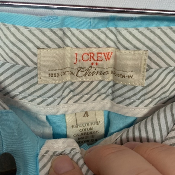 J CREW CHINO Women's Blue Shorts - Picture 5 of 8
